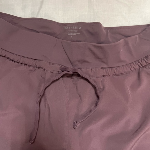 Athleta mauve side shirred joggers 6 like new - Picture 4 of 5